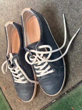 Ecco  Soft 7W Long-Lace Sneakers - silver heavy - size 38